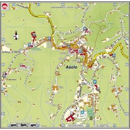 Mappa di Centro Storico Cartografia Aggiornata di Asolo Geoplan.it